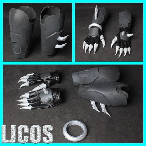 Game Overwatch Reaper Gabriel Reyes Cosplay Gloves Armguard Gauntlet Props Armor - Picture 2 of 12