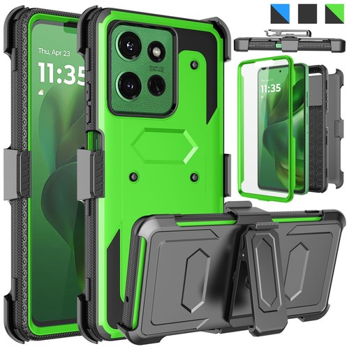 For Motorola Moto G Power 5G 2025 Case with Screen protector Clip Holster Cover - Picture 4 of 53