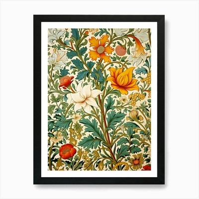 William Morris Tapete 26 Art Pri gerahmt Wandbild Poster Leinwanddruck Bild
