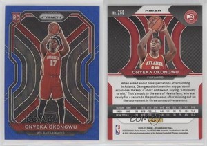 2020-21 Panini Prizm Blue Wave Prizm Onyeka Okongwu #260 Rookie RC