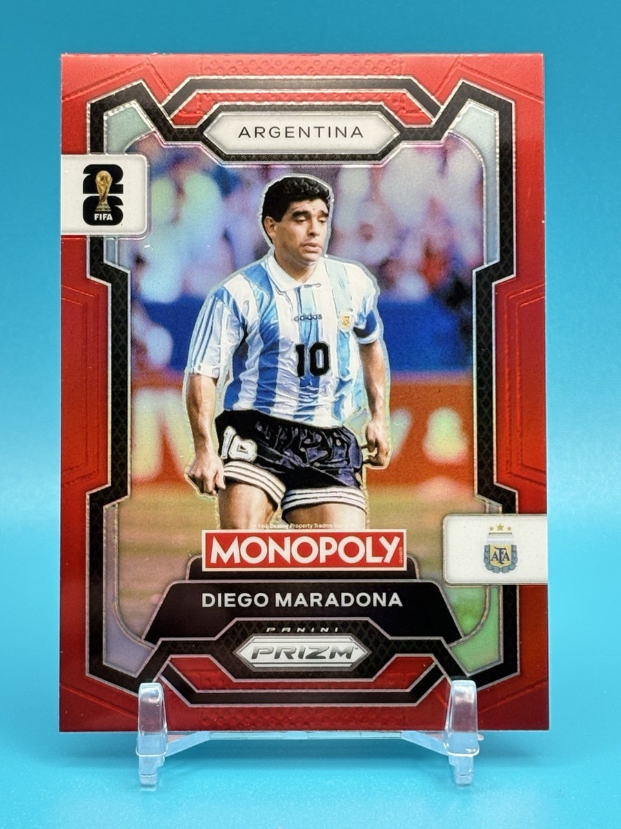 2026 Panini Prizm Monopoly World Cup Red Prizm #3 DIEGO MARADONA