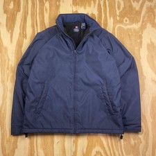 Chaps Men s Navy Blue Fleece-Lined Jacket Men s Medium
