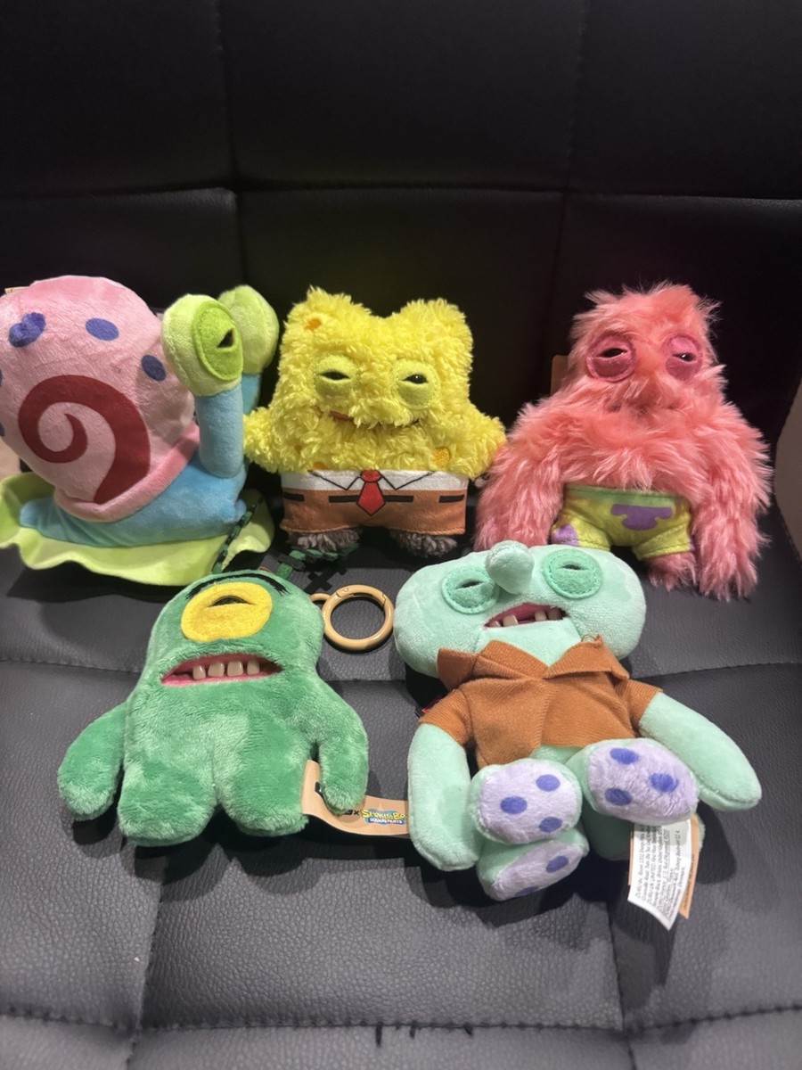 スポンジ・ボブ　SquarePants X ZURU Fuggler ぬいぐるみ Zuru Fuggler x SpongeBob SquarePants Keychain Full Set of 5