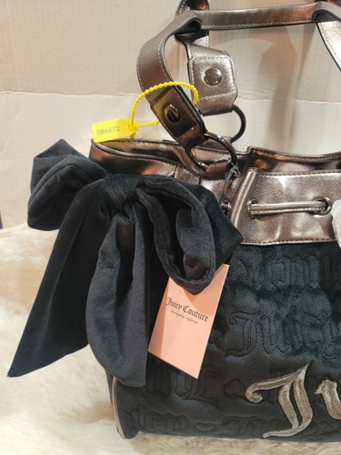 Juicy Couture Daydreamer 'Vintage Dreams' Tote Bag Liquorice/ Gunmetal New - Picture 3 of 5