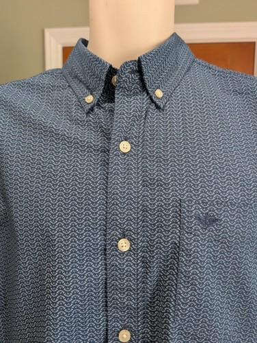 Dockers Herren Hemd No Wrinkles Blau Button Down Größe L Kurzarm Kragen - Bild 2 von 10