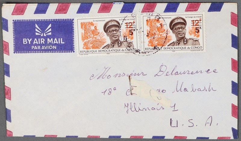 MayfairStamps Congo to Chicago IL Air Mail Cover aaz_64139