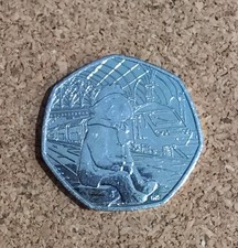 2018 Paddington Bear At The Station 50p Fifty Pence Coin