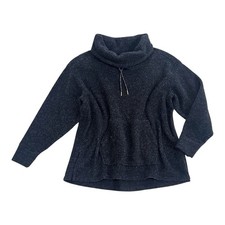 NIKE Black Fleece Funnel Neck Sweatshirt Womens Small