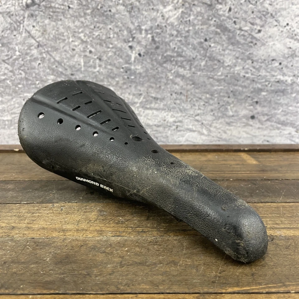 Sillín de bicicleta BMX Diamond Back vintage negro asiento VL410 vieja escuela BMX carreras 430 g Foto 2 de 4