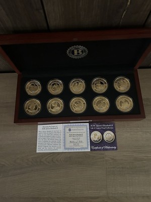 bradford exchange H.M. Queen Elizabeth II Life & Legacy Proof Collection 