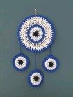 Handmade Evil Eye Crochet Dream Catcher Wall Hanging