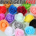 500 Foam Mini Roses WHOLESALE Heads Buds Small Flowers Wedding Home Party UK
