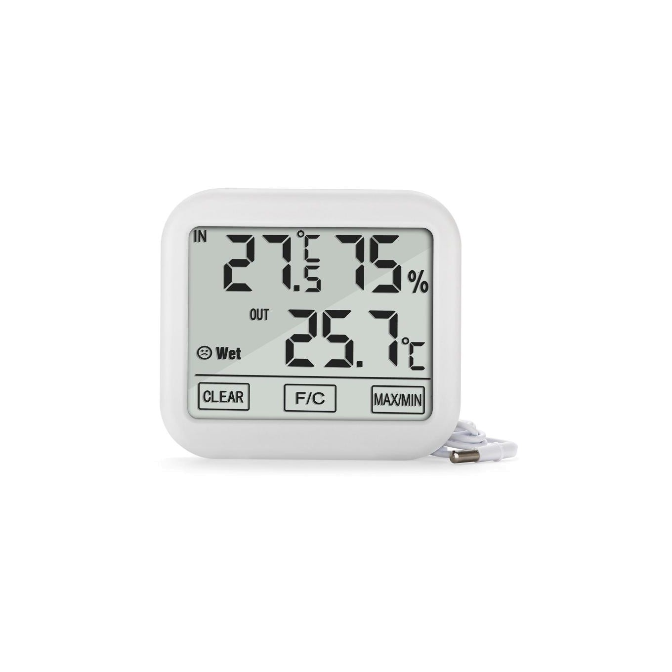 Greenblue Station Météo Avec Sonde Extérieure De 1,5M, Longueur De Câble 1,5M, Batterie 2Xaa, Gb381 - Image 2