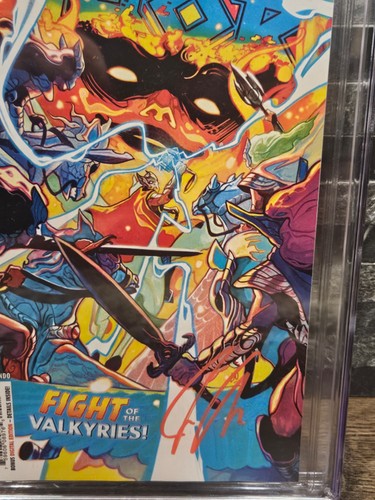 Thor #4 LGY #710 Fight of the Valkyries Jason Aaron 2018 CGC 9.6 SS Jason Aaron - Picture 3 of 4