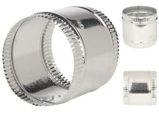 10 in. Flexible Duct and Sheet Connector Splice Collar Coupling Galvanized Steel