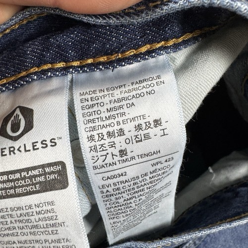 Levis 469 Shorts Mens 32 Blue Loose Fit Baggy Denim Jorts Skater 12” Inseam Y2K - Picture 11 of 13