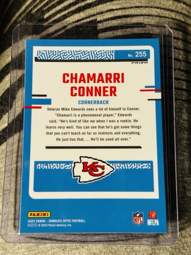 2024 Donruss Optic - Chamarri Conner - Rated Rookie Purple Shock - KC Chiefs - Picture 2 of 2