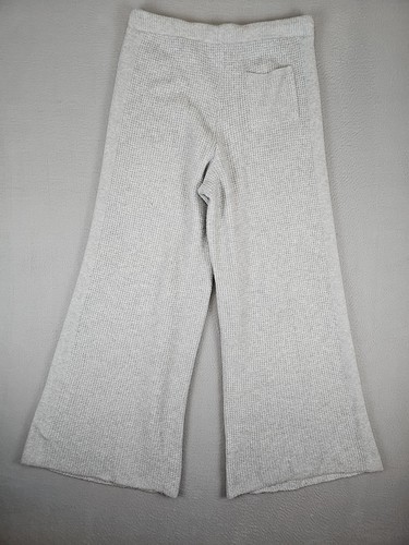Aerie Pants Women's Medium Gray Cozy Wide Leg Stretch Waffle Knit Lounge - Bild 6 von 8