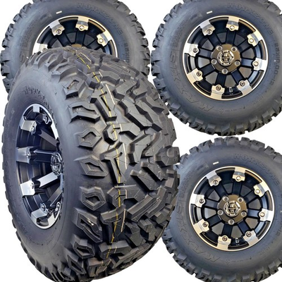 #ad KUBOTA RTV 900 1100 1120 1140 TIRE WHEEL RIM 25x10 12 Maxxis Workzone 12x8 5 4.5 $1405.95