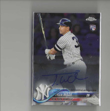 2018 Topps Chrome Tyler Wade Rookie Autograph #RA-TW Yankees