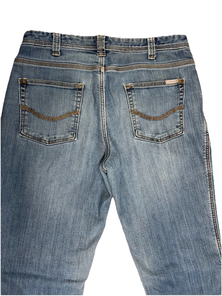 Carhartt Womens Size 8 32x31 Reg Relaxed Fit Flannel-Lined Jeans  Work Pants - Image 4 of 4
