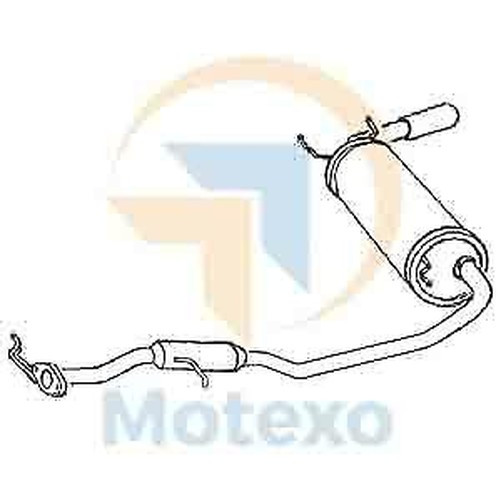 Klarius MA167C Auspufftopf Hinten MX5 1.6 90-94-image