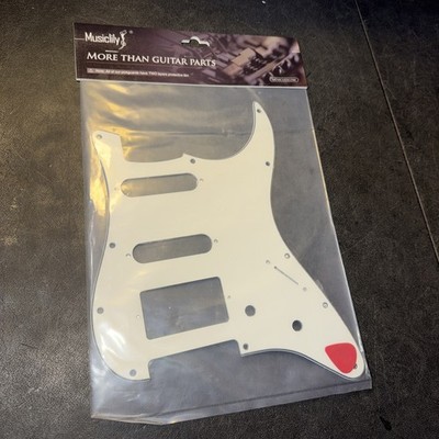 Aged White 3-Ply For Fender Stratocaster Start HSS Guitar Pickguard Screws & Pic