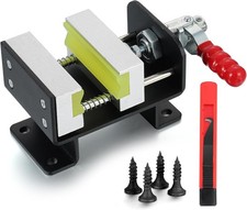 Golf Club Regripping Pro Kit - Heavy-Duty Aluminum Vise Clamp with Hook black