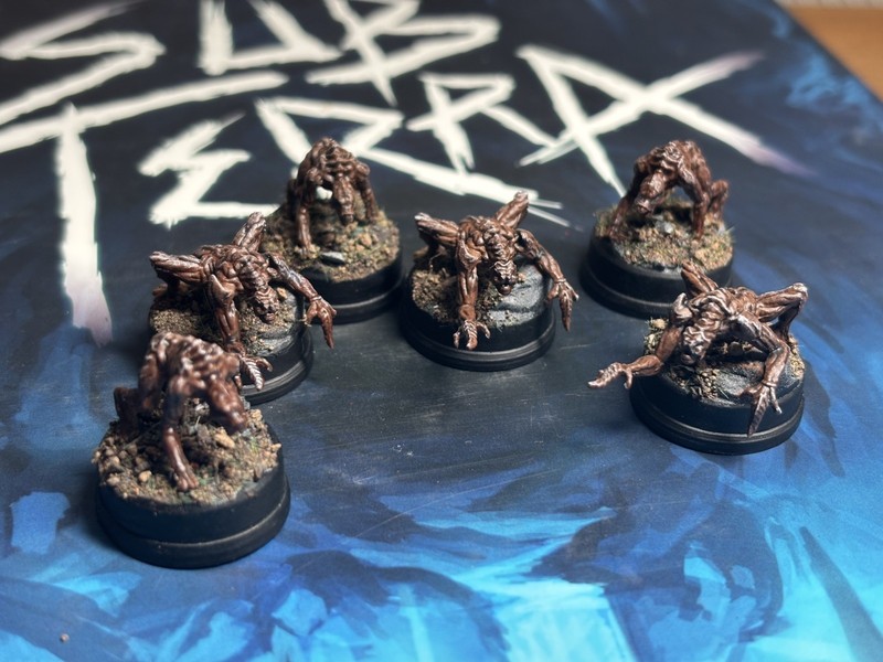 Sub Terra Board Game Miniatures - Horrors - Painted