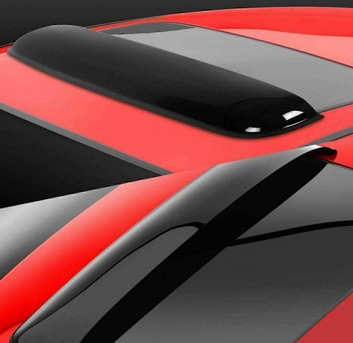 38.2'' Smoke Sun/Moon Roof Top Window Sunroof Visor Vent Rain/Wind Deflector - Foto 2 di 9