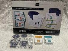 Stampin' Up  Robot Buddies Kids Card Kit NEW with Stamps  Ink Retired No Box