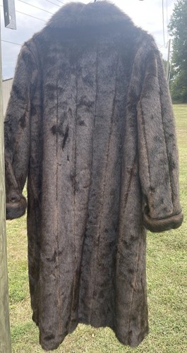 DONNA SALYERS FABULOUS FURS COAT SABLE XL - Picture 2 of 10