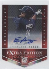 2012 Elite Extra Edition Aspirations Die-Cut Signatures Fernando Perez Auto h3a