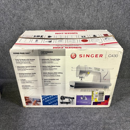 Singer C430 Premier Computerized Sewing Machine 810 Built-In Stitches 5 Fonts - Picture 11 of 11
