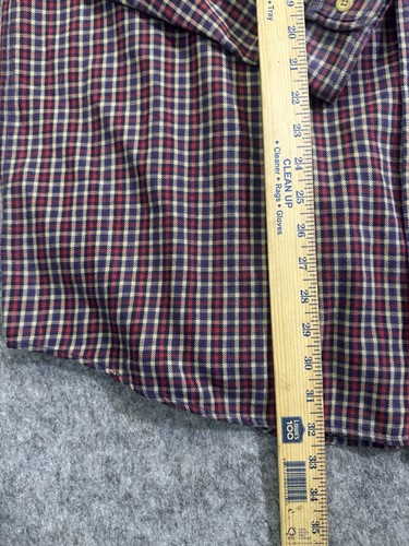 Camisa De Colección Abercrombie & Fitch Para Hombre Grande Roja A Cuadros Manga Larga Abotonada - Imagen 6 de 7