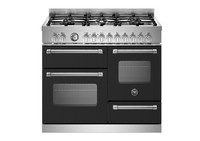 Bertazzoni 100cm Range Cooker Triple Oven Dual Fuel Matt Black MAS106L3ENEC
