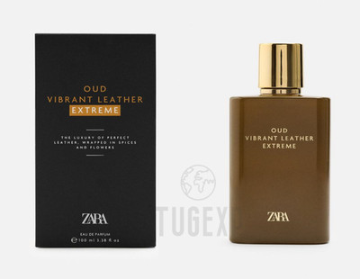 Zara Oud Vibrant Leather Extreme Eau De Parfum For Men 100ml / 3.38 Oz New