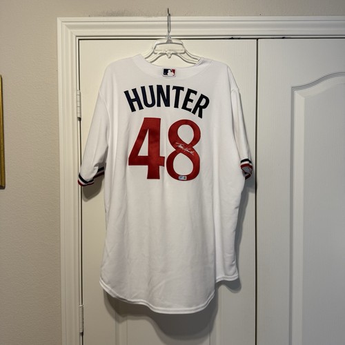 Torii Hunter signed Authentic Nike Minnesota Twins Jersey autograph Beckett BAS - Picture 3 of 8