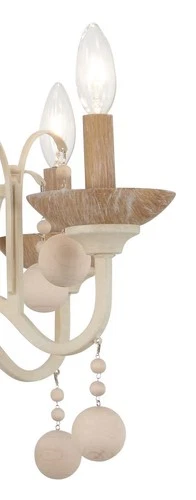 Minka Lavery 2669 Colonial Charm 9 Light 34"W Taper Candle Style - White Wash - Picture 2 of 3