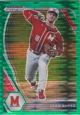 2021 Panini Prizm Draft Picks #PDP94 Sean Burke Green Pulsar Prizm