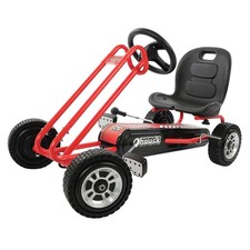 hauck Lightning Ergonomic Pedal Ride On Go Kart for Boys  Girls, Red Open Box 
