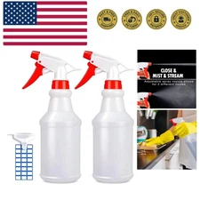 Empty Spray Bottles 16oz/2Pack - Adjustable Spray Bottles for Cleaning Soluti...