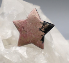 Stern aus RHODONIT Taschenstein Handschmeichler Edelstein a2