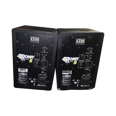 KRK Rokit 5 HD 2-Way Active Studio Monitor Black RP5G5-NA With Power Cords