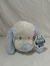 Animal Alley White Blue Dog Plush 9" Puppy 2017 Stuffed Animal Toy