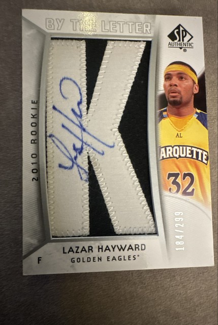 2010-11 SP Authentic - By the Letter Rookie Signatures Lazar Hayward 299 (AU, RC