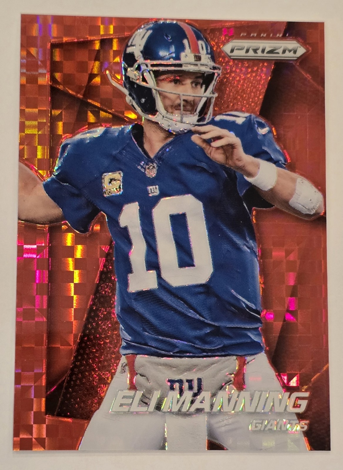 2014 Panini Prizm Eli Manning #23 Red Power Prizm /125 - NY GIANTS