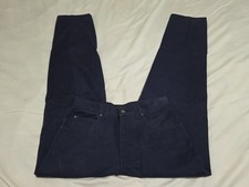 Versace Jeans Couture Navy Blue Luxury Dress Chino Pants SZ W28 L32 Made ITALY