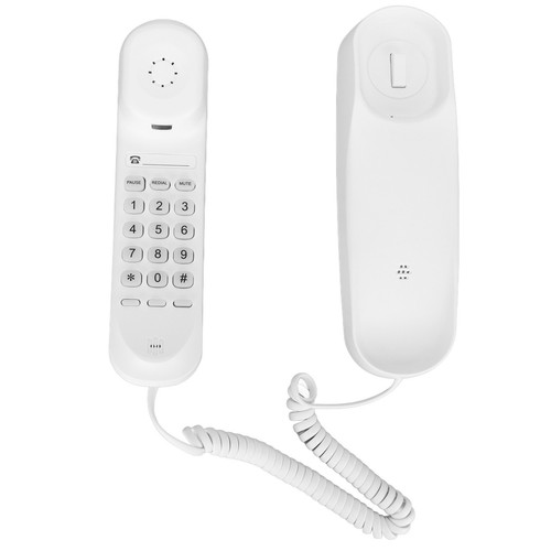 Wandmontagable Telefon Pause Funktion Corded Phone Letzte Nummer Redial Mit - Afbeelding 3 van 22