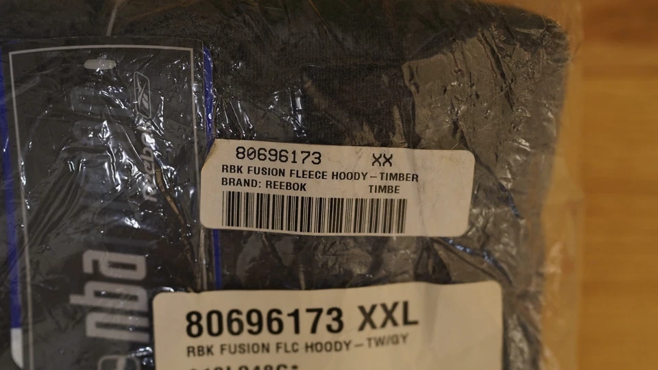 Sudadera con capucha vintage 2006 Reebok NBA Minnesota Timberwolves Fusion XXL nueva sellada Foto 4 de 4